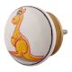 Orange Kangaroo Ceramic Flat Furniture Knob Online